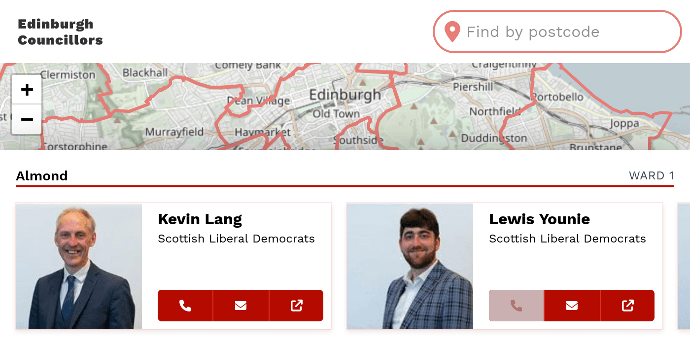 Screenshot in landscape without orientation media query