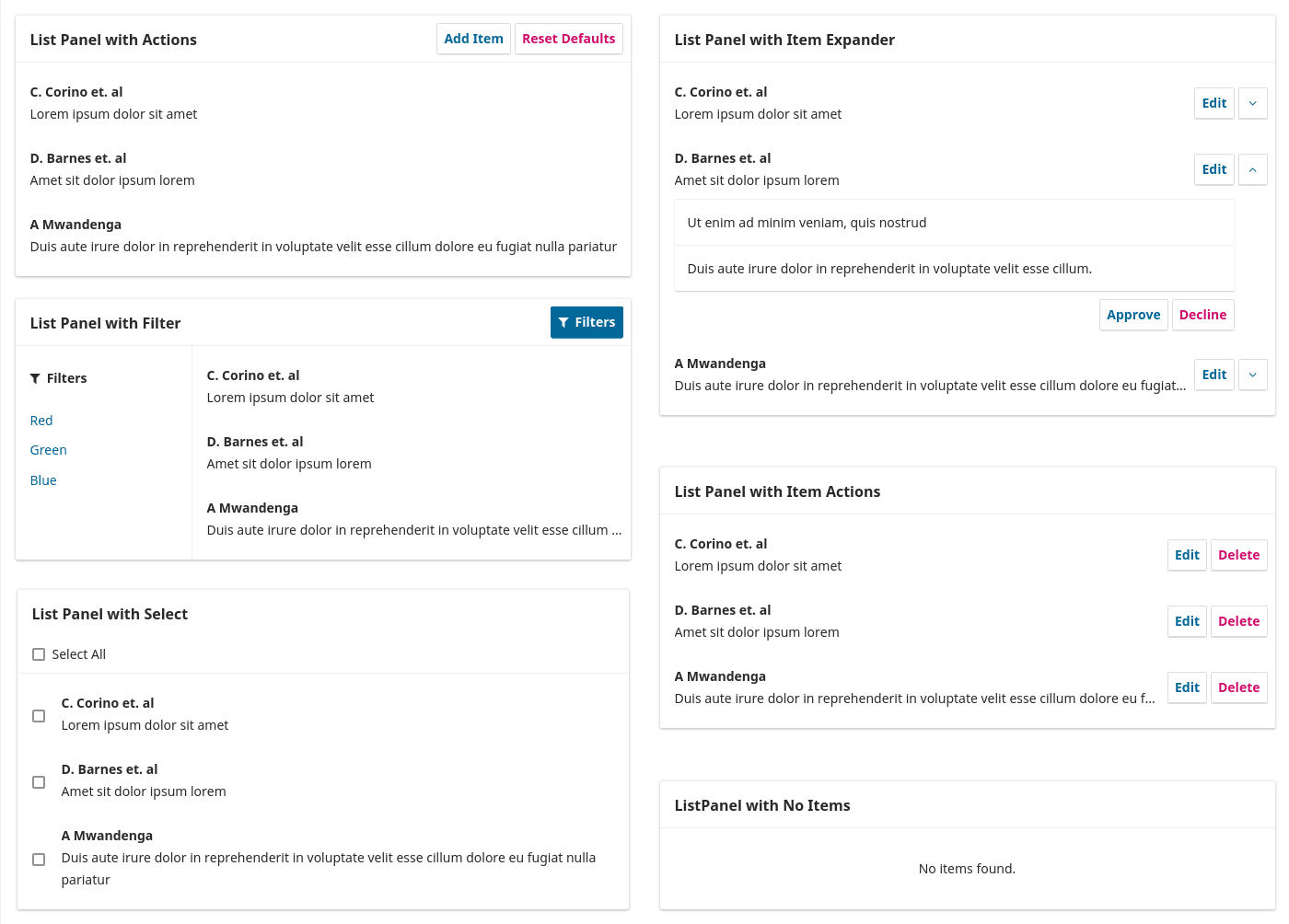 Screenshot of the Composer component