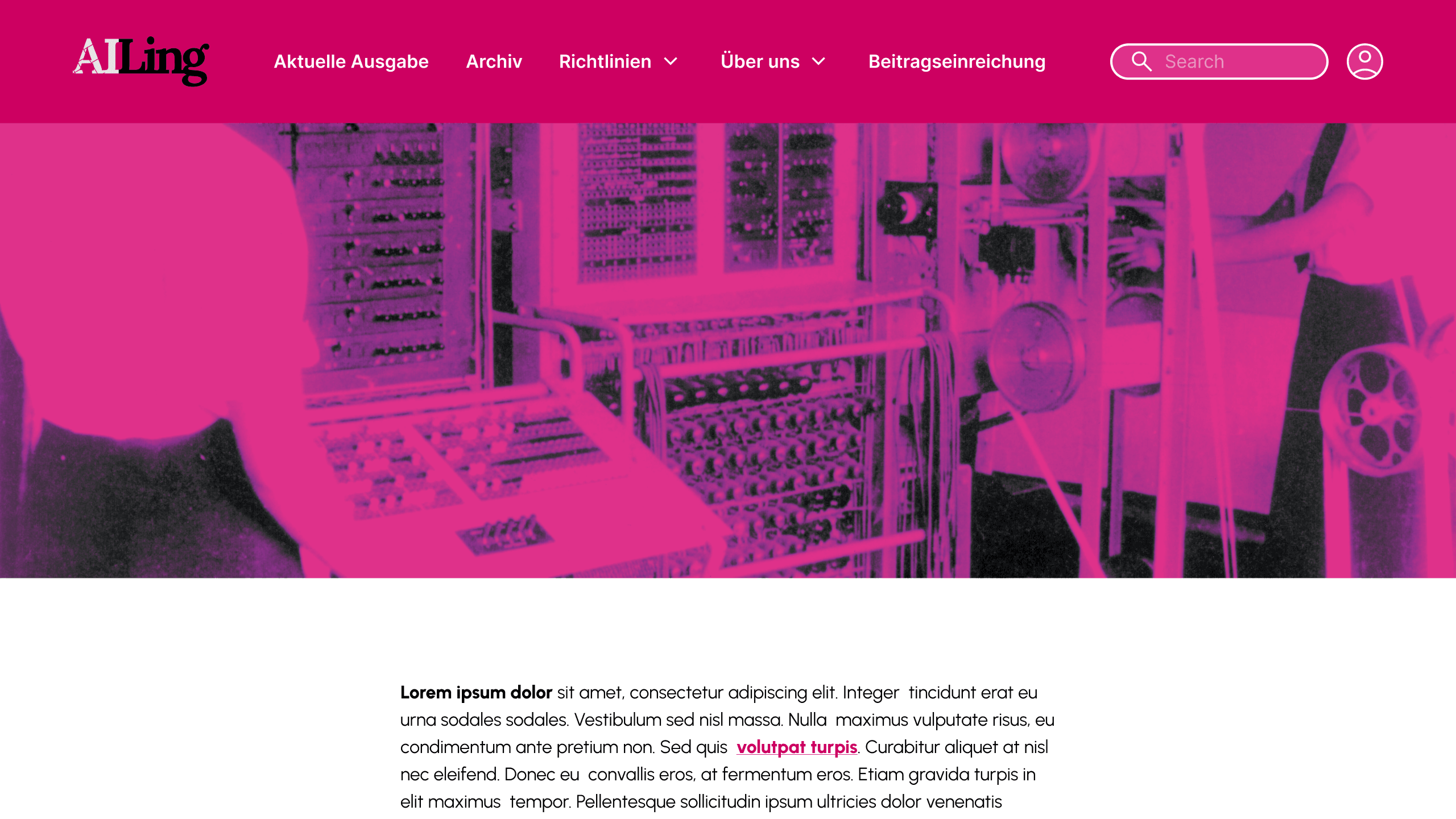 Screenshot of a sample journal on AI Linguistics