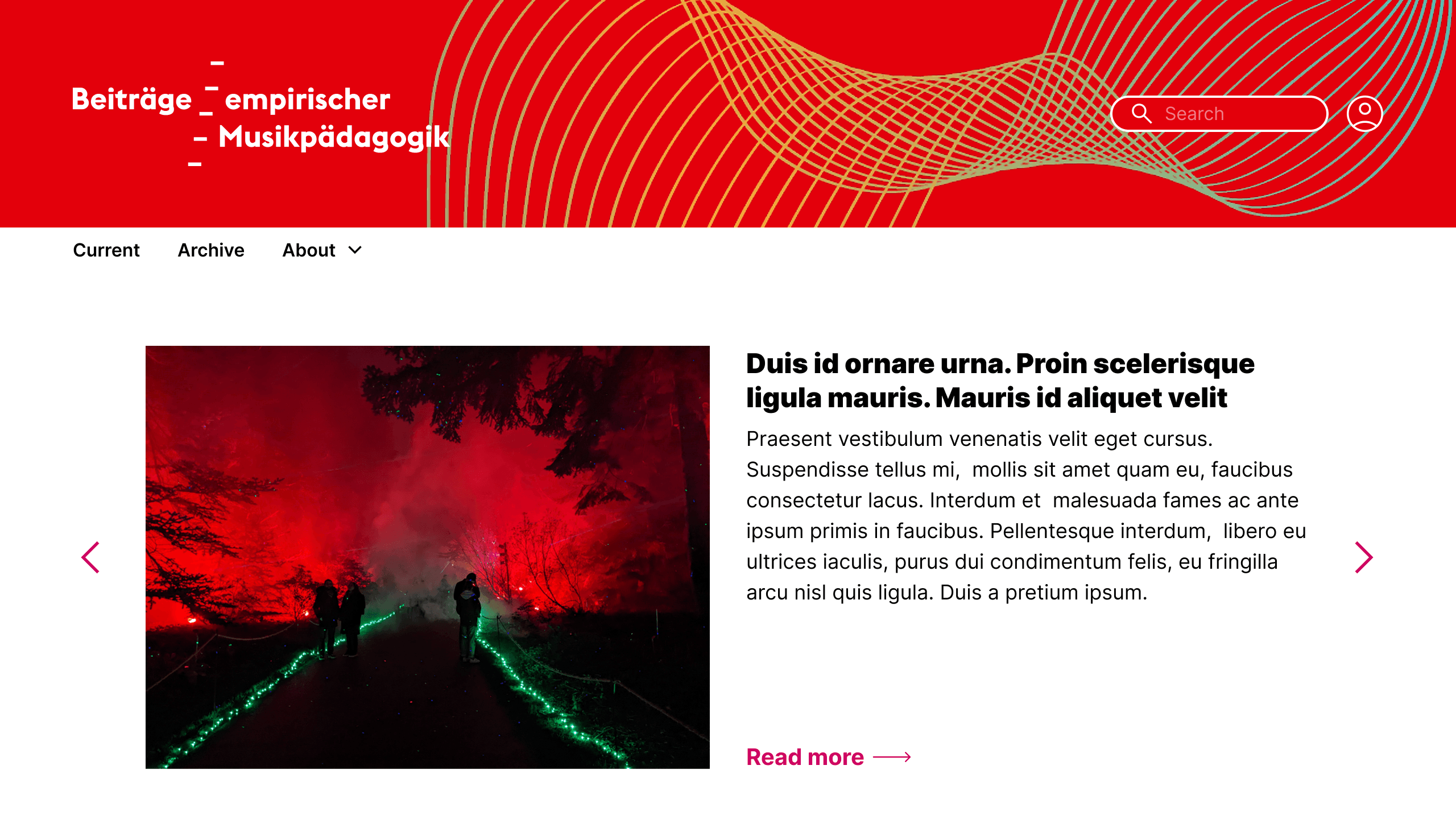 Screenshot of a sample bright musicology journal